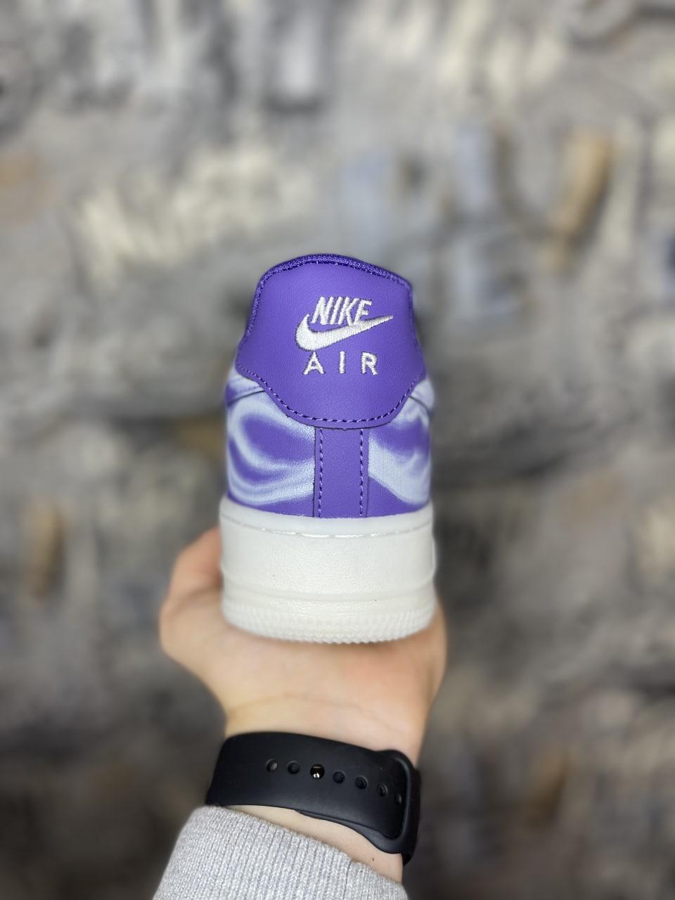 Nike Air Force 1 QS Purple Skeleton Halloween