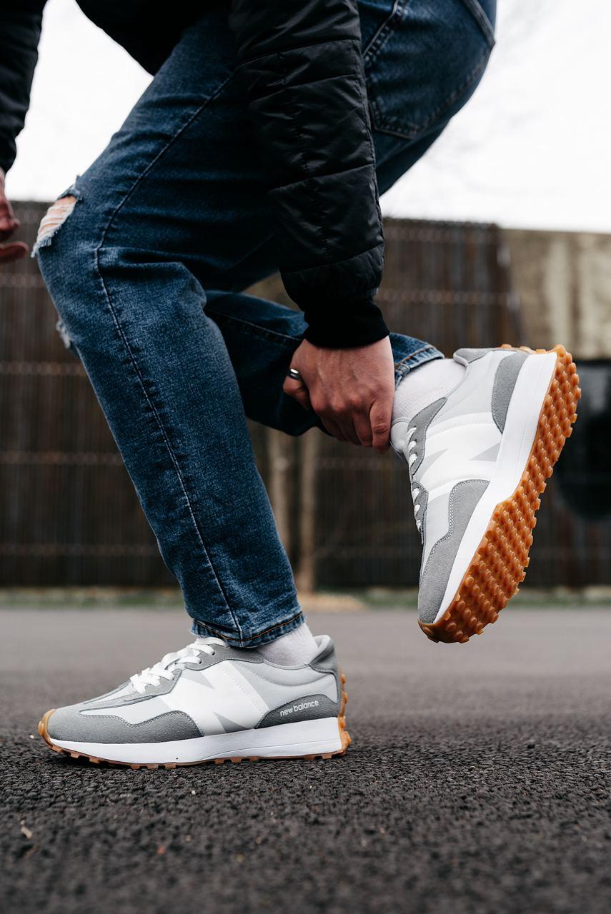 New Balance 327 Grey White 1