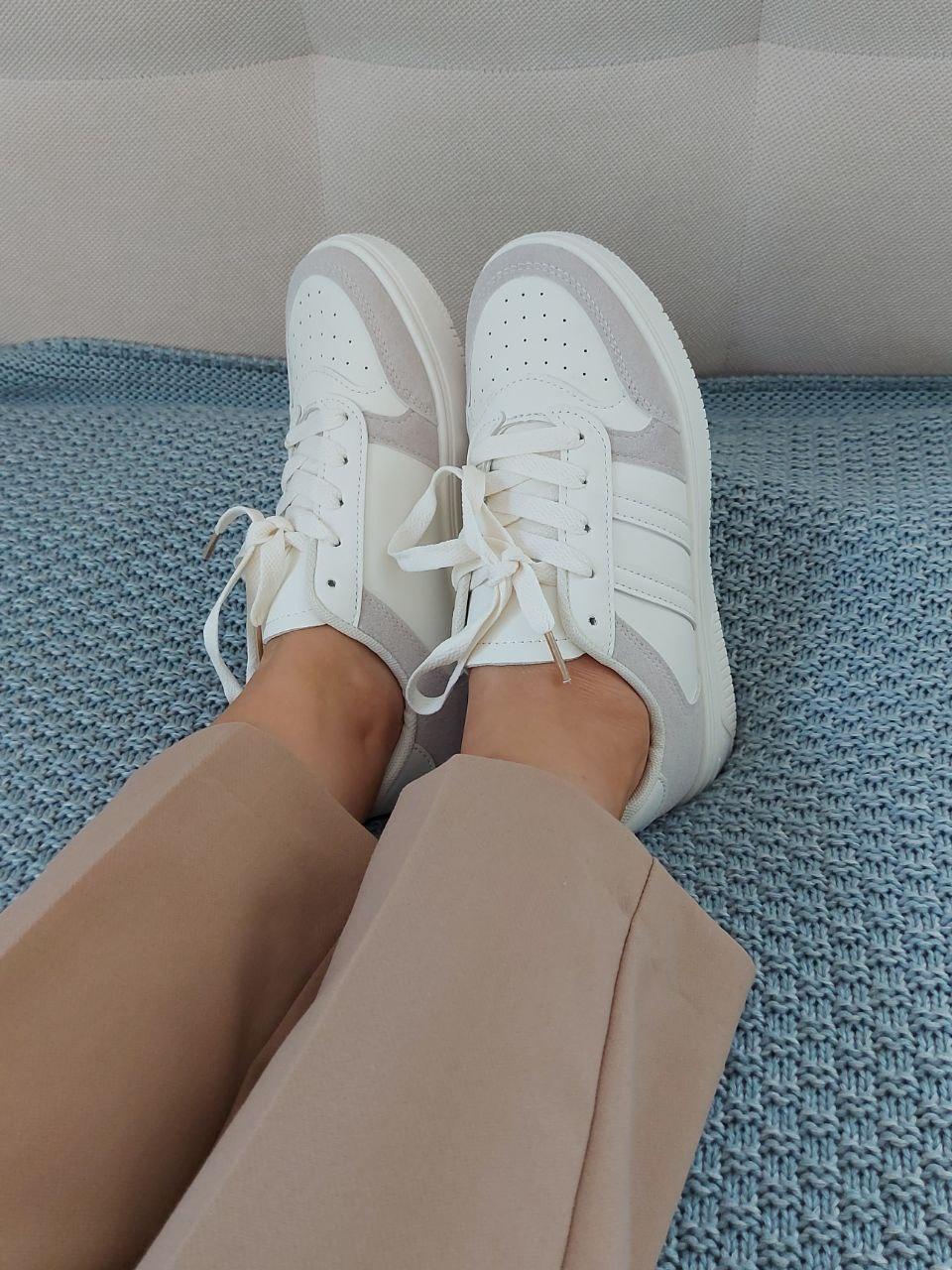 Sneakers White Beige