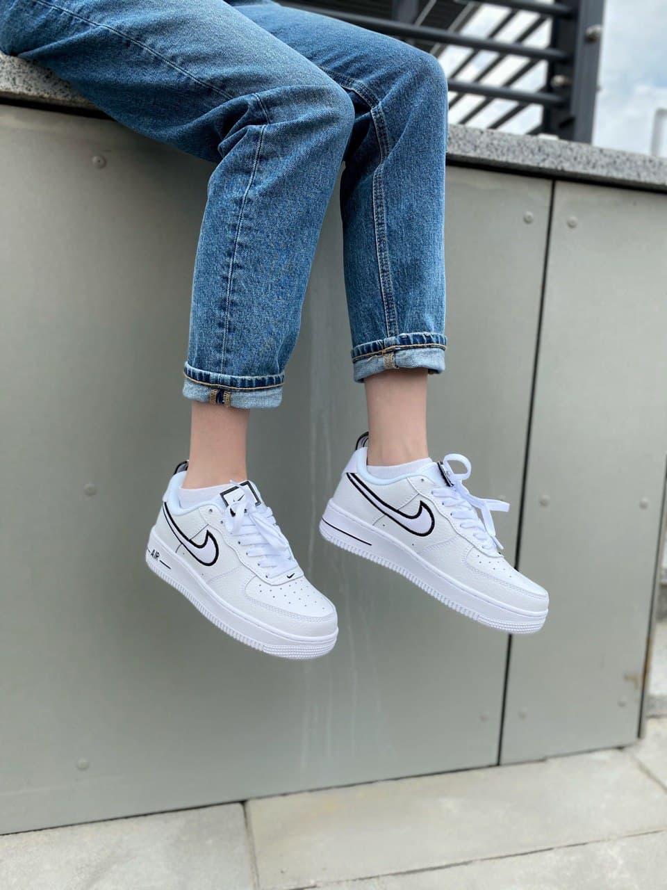 Nike Air Force White «Black Logo»