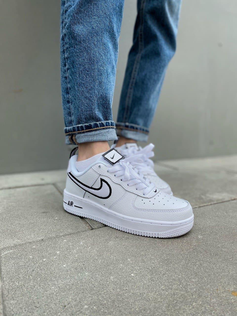 Nike Air Force White «Black Logo»