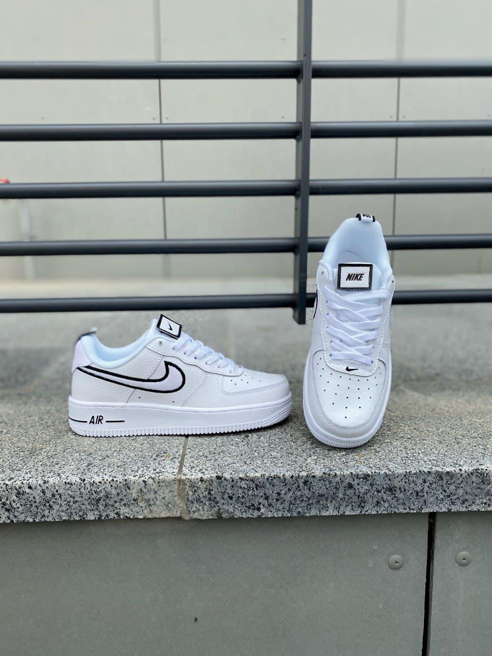 Nike Air Force White «Black Logo»