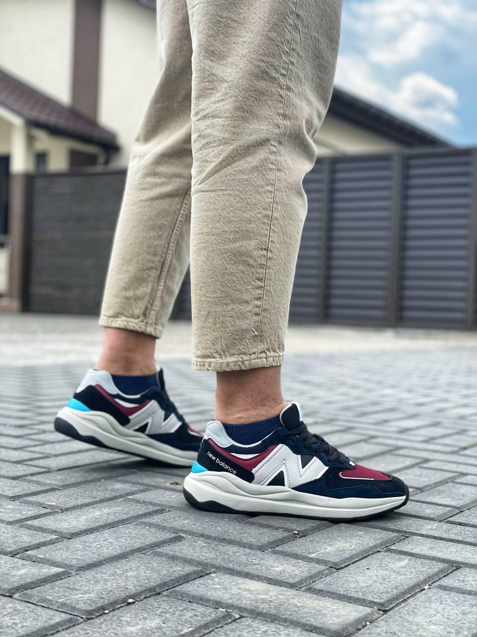 New Balance 57/40 White Black Bordo