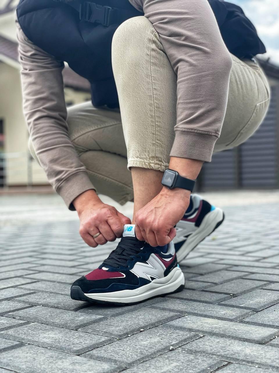 New Balance 57/40 White Black Bordo