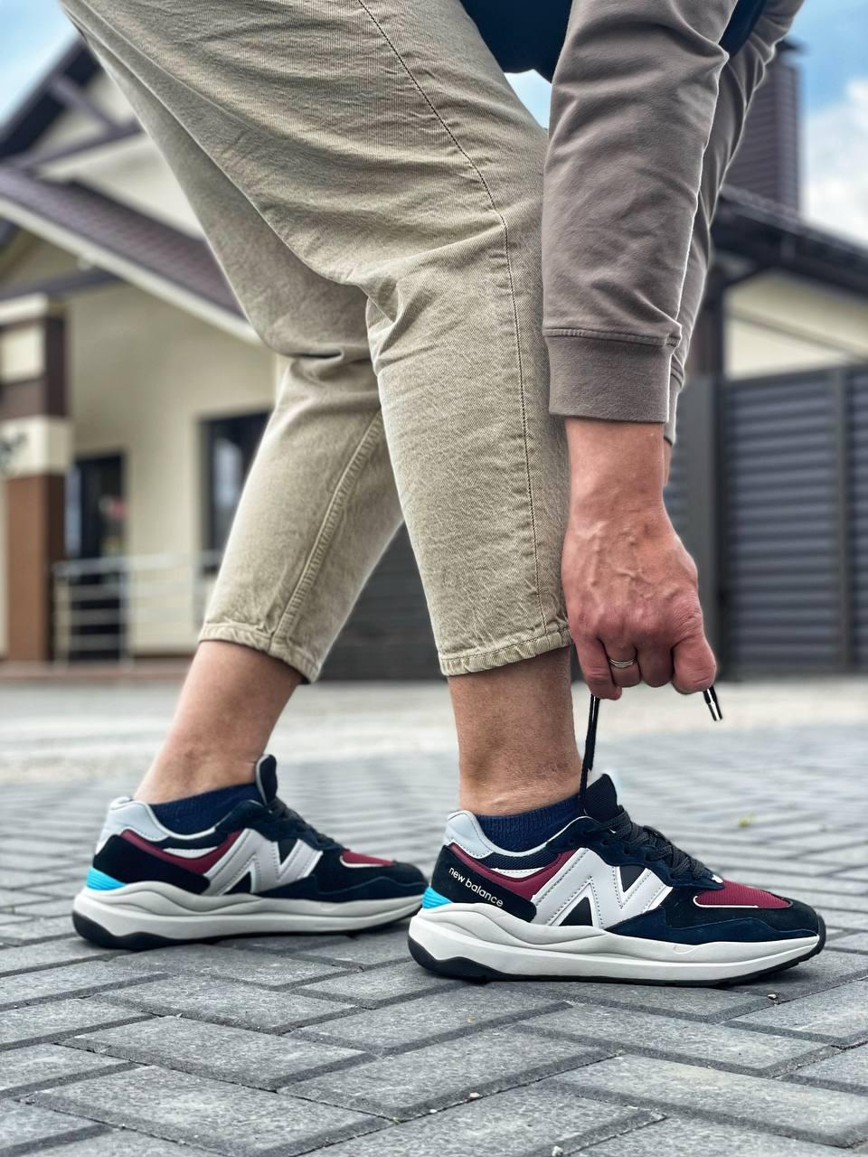 New Balance 57/40 White Black Bordo