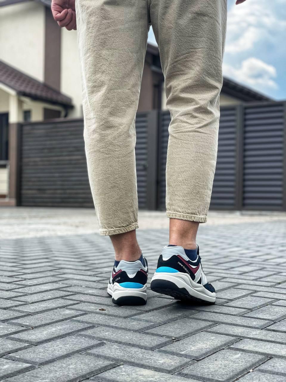 New Balance 57/40 White Black Bordo
