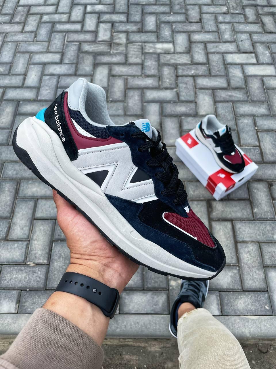 New Balance 57/40 White Black Bordo