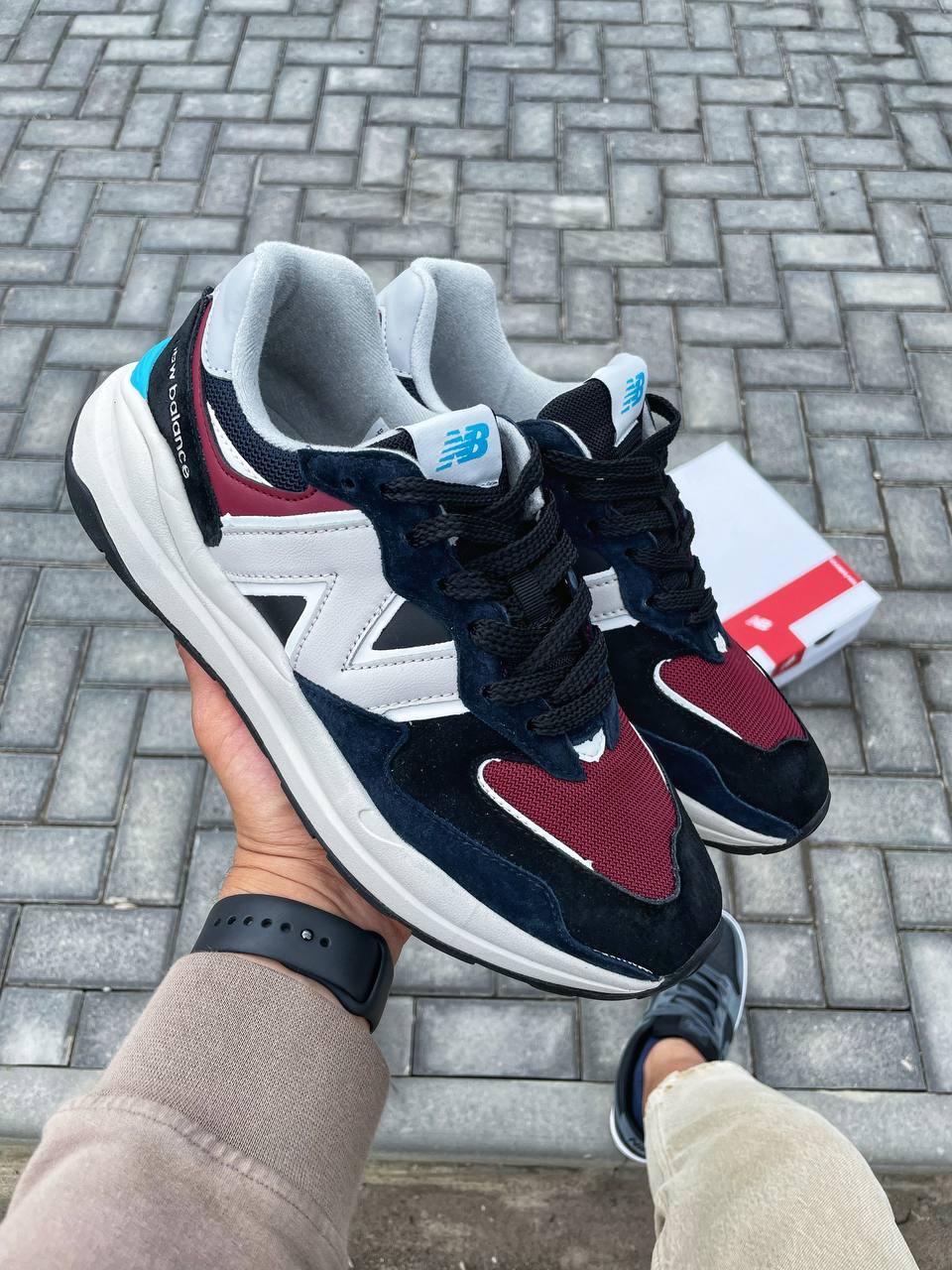 New Balance 57/40 White Black Bordo