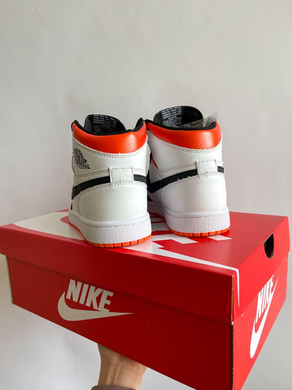 Nike Air Jordan 1 Retro High White Black Orange