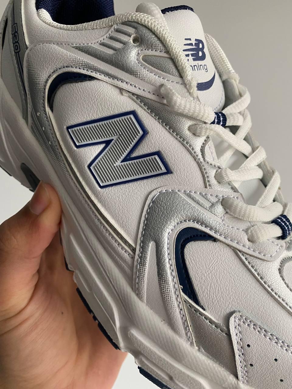 New Balance 530 White Silver (Шкіра)