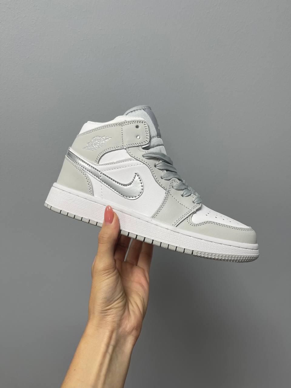 Nike Air Jordan 1 Silver Grey White