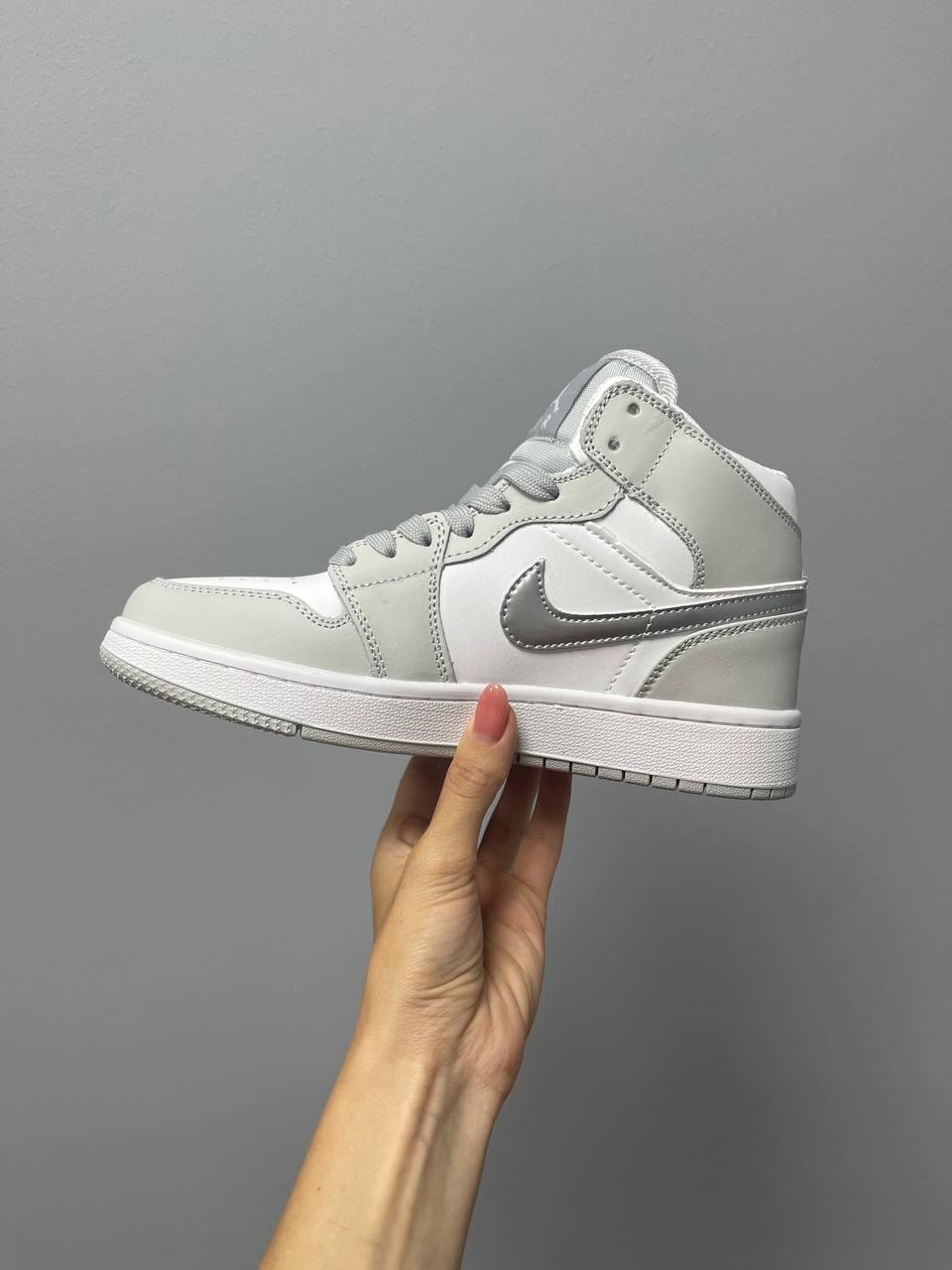 Nike Air Jordan 1 Silver Grey White