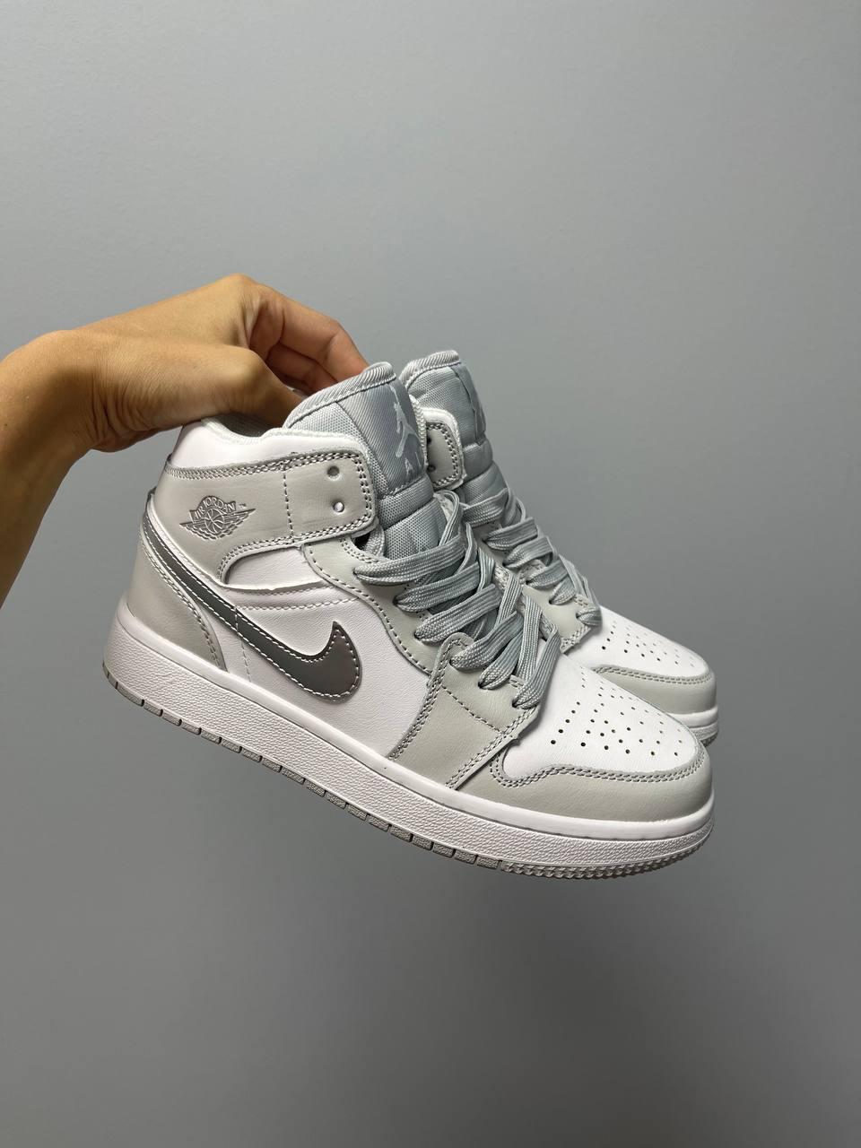 Nike Air Jordan 1 Silver Grey White