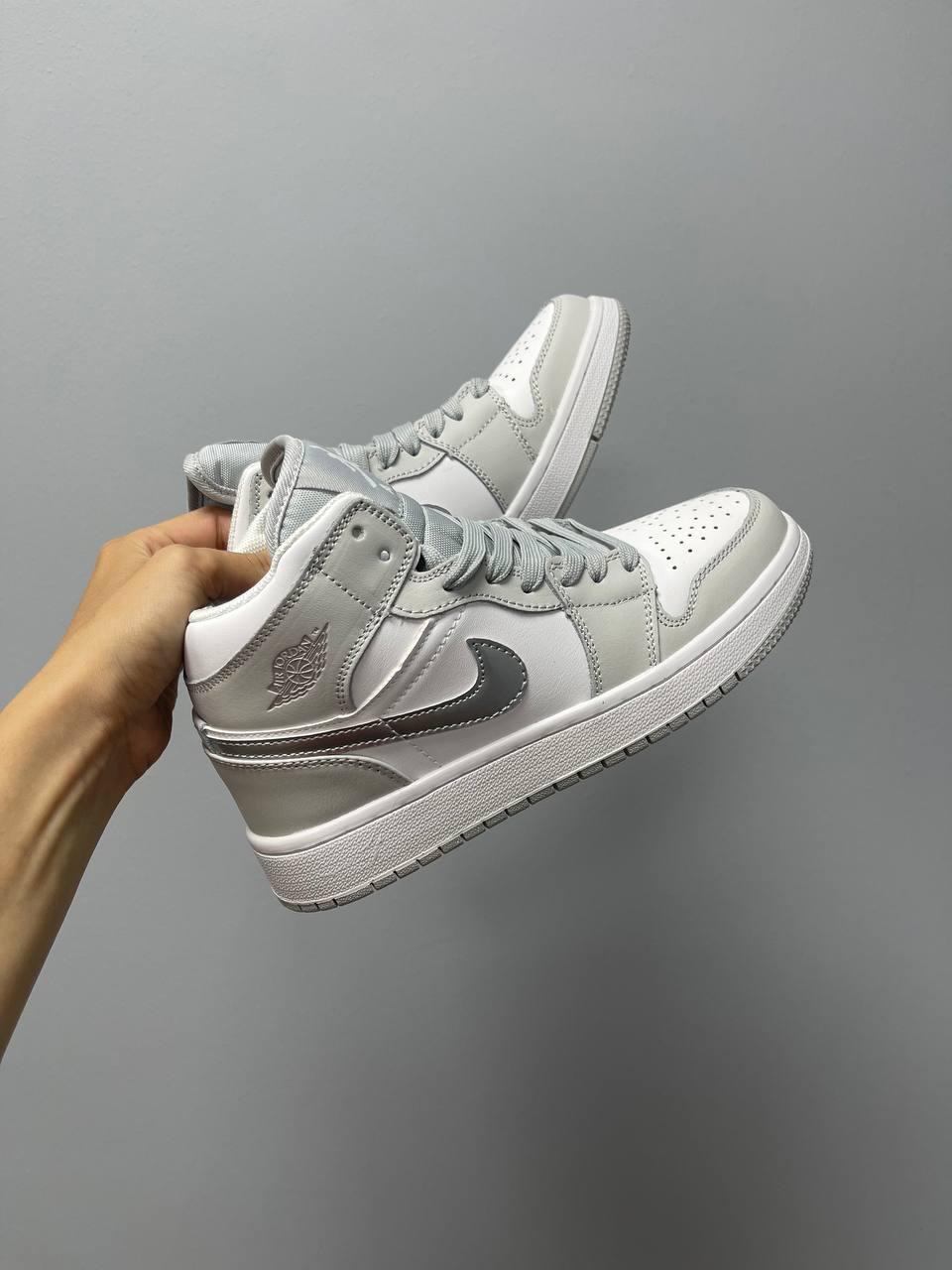 Nike Air Jordan 1 Silver Grey White