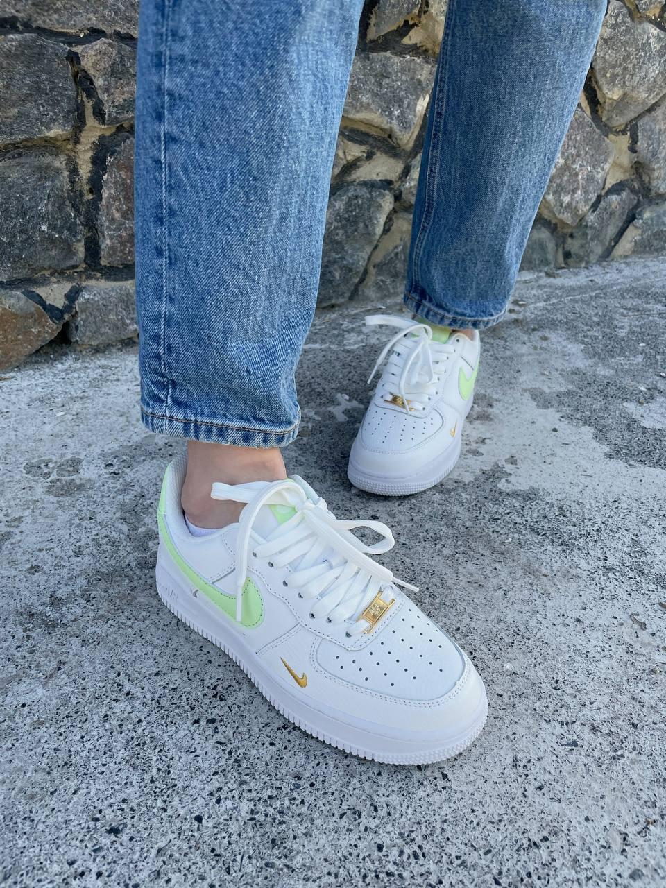 Nike Air Force 1 Mini Swoosh Lime Light
