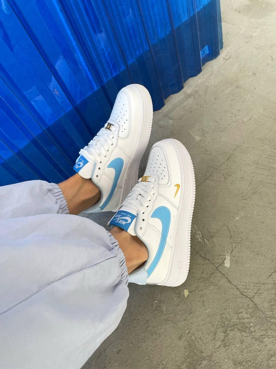 Nike Air Force 1 Mini Swoosh Blue