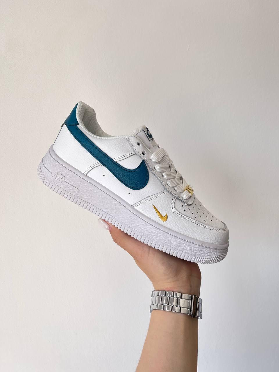 Nike Air Force 1 Mini Swoosh Blue 1