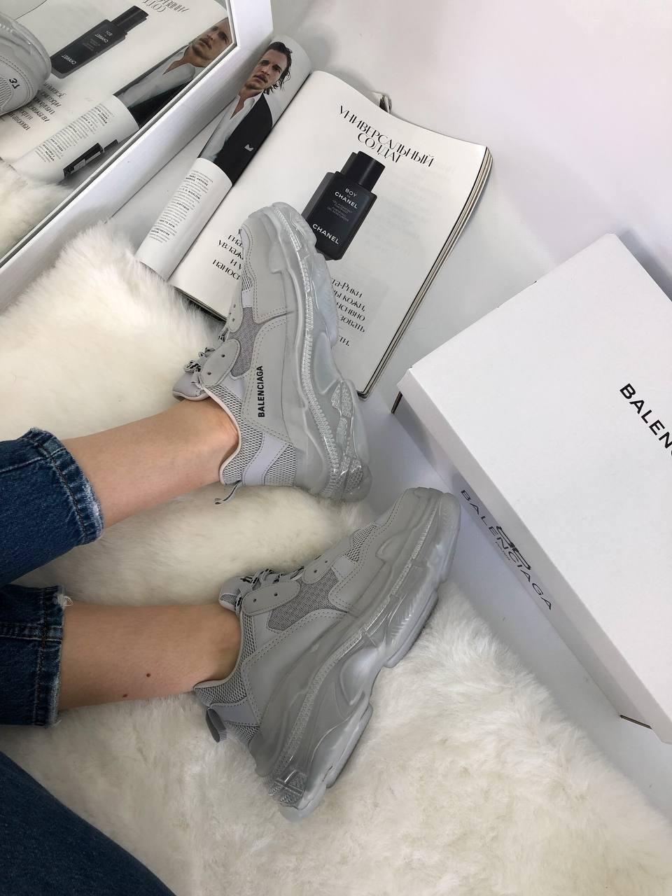 Balenciaga Triple S Clear Sole Grey