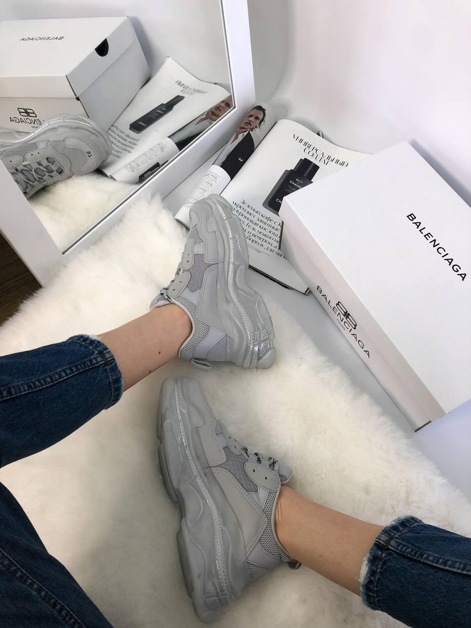 Balenciaga Triple S Clear Sole Grey