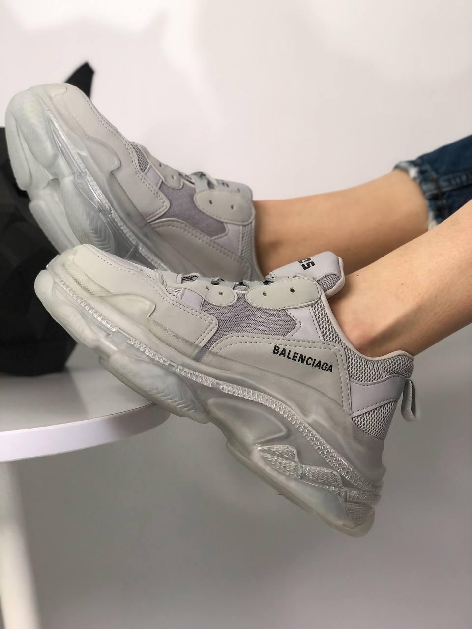 Balenciaga Triple S Clear Sole Grey