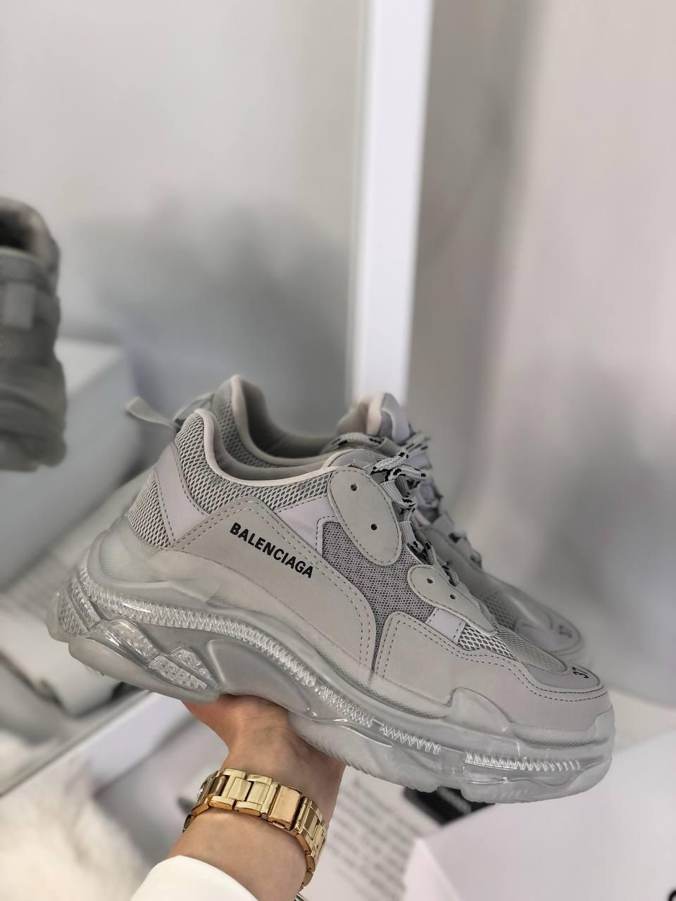 Balenciaga Triple S Clear Sole Grey