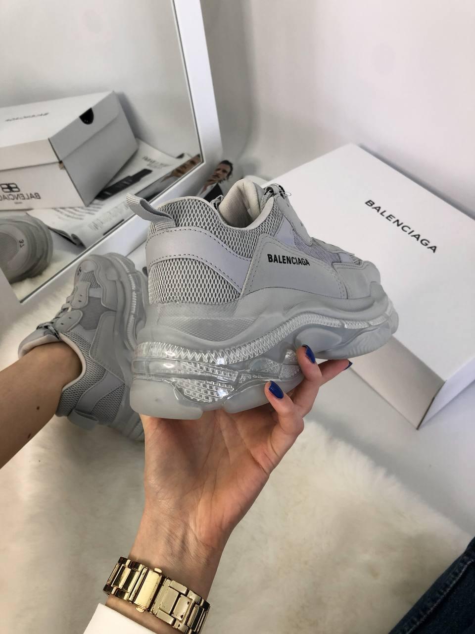 Balenciaga Triple S Clear Sole Grey