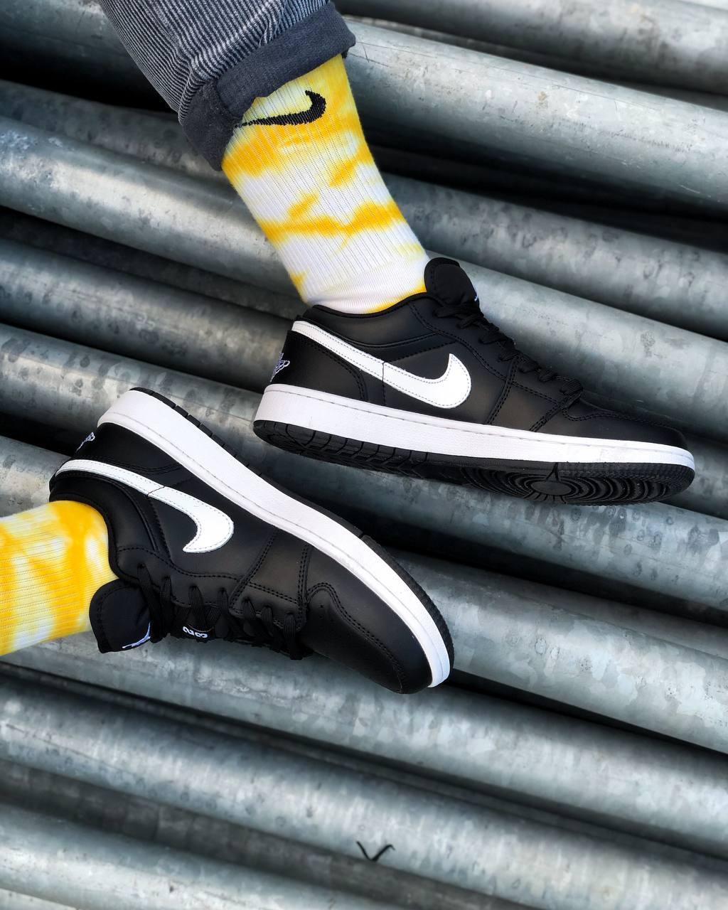 Nike Air Jordan 1 Low Black (шкіра)