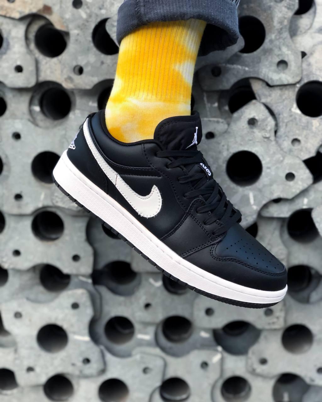 Nike Air Jordan 1 Low Black (шкіра)