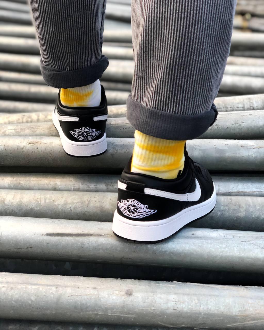 Nike Air Jordan 1 Low Black (шкіра)