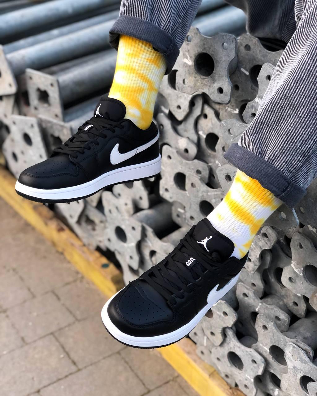 Nike Air Jordan 1 Low Black (шкіра)