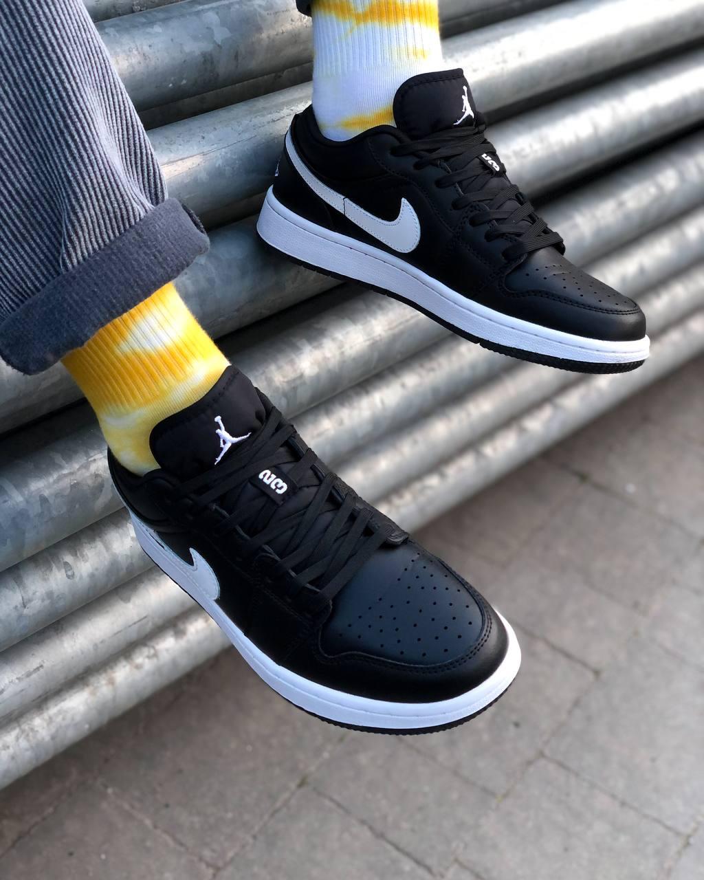 Nike Air Jordan 1 Low Black (шкіра)