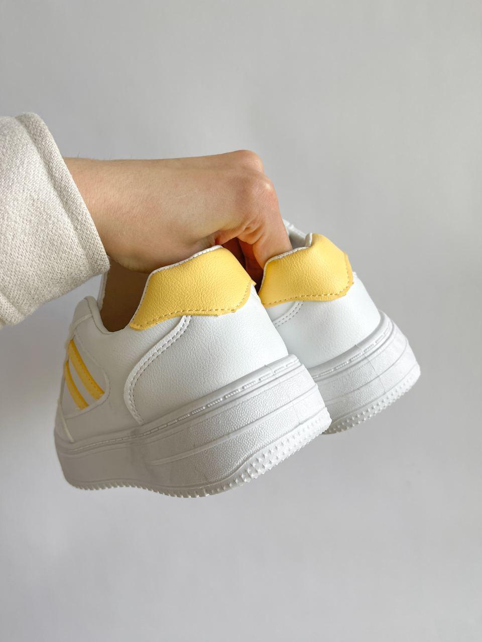 Sneakers Low White Yellow