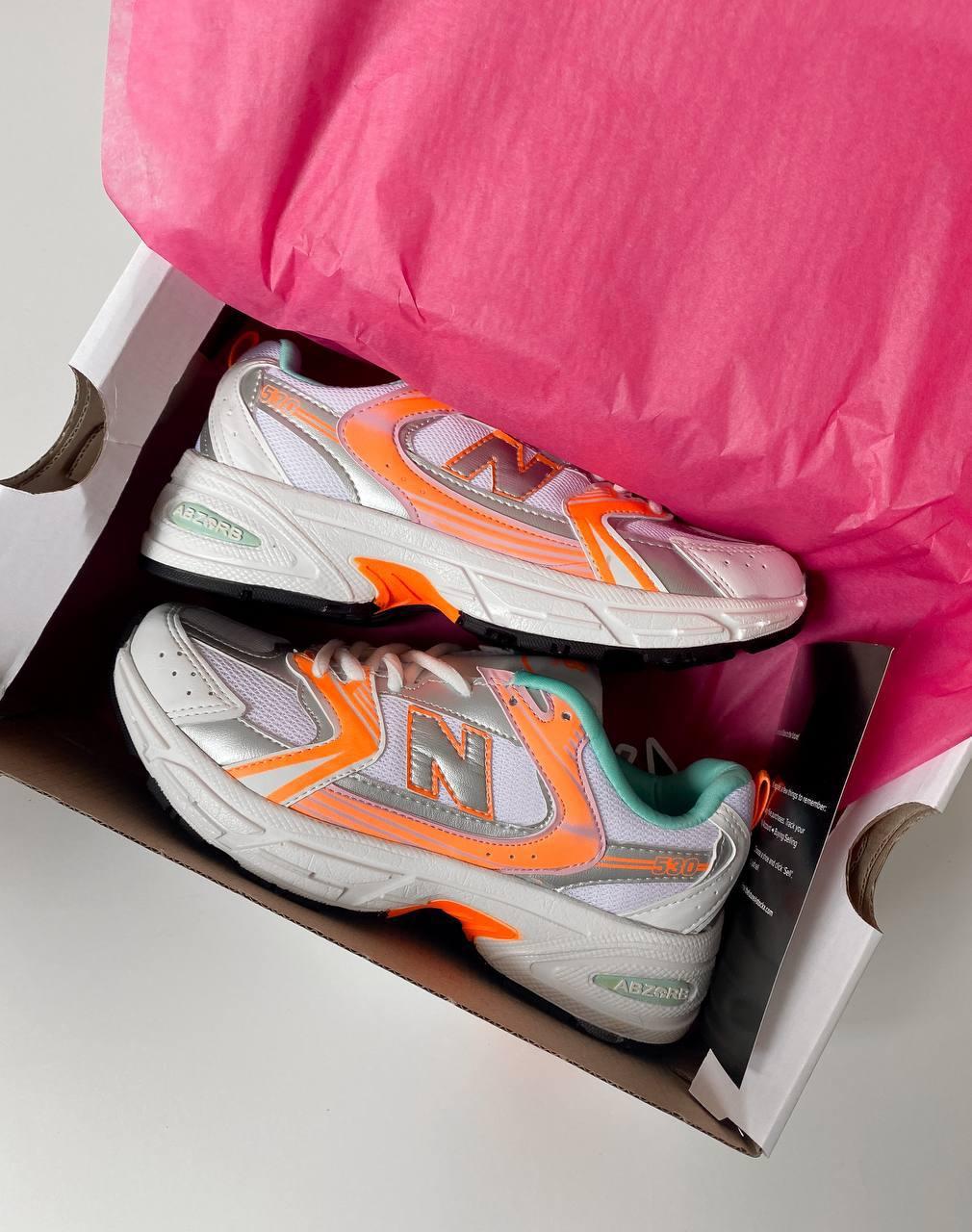 New Balance 530 Silver Orange 1