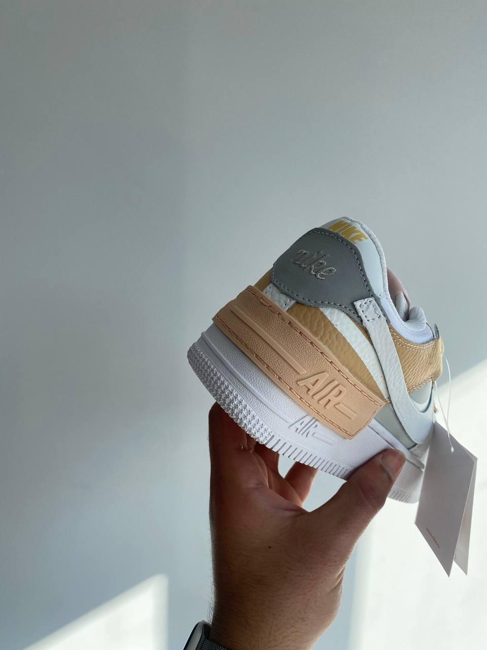 Nike Air Force 1 SHADOW White Grey Brown