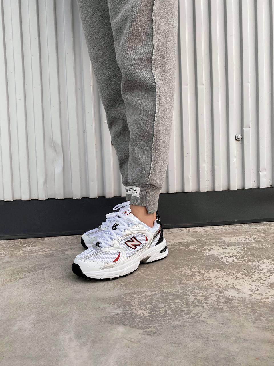New Balance 530 White Silver Red