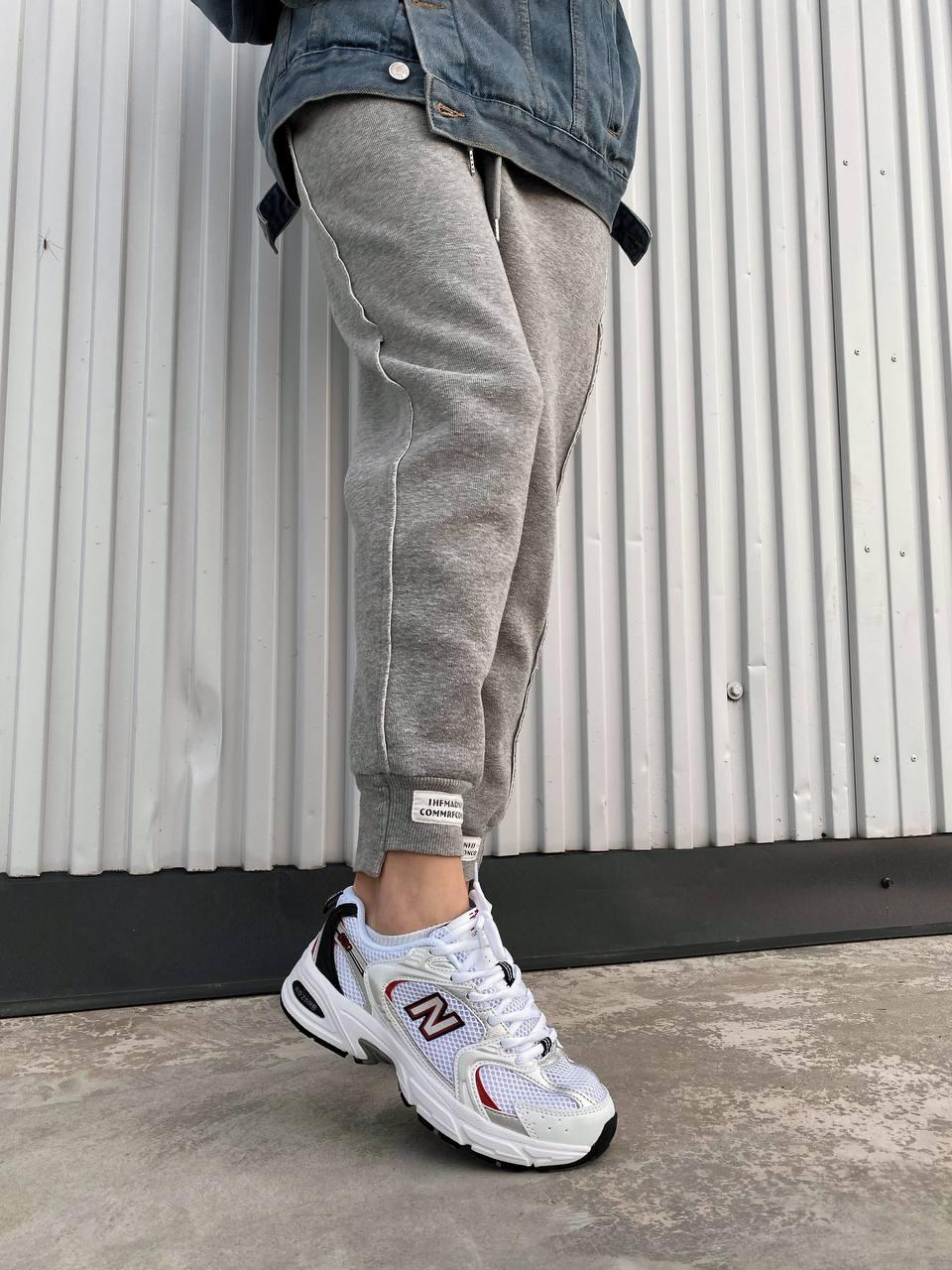 New Balance 530 White Silver Red