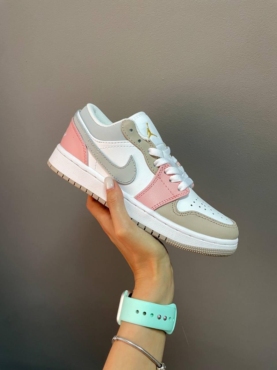 Nike Jordan Low Pink Silver White