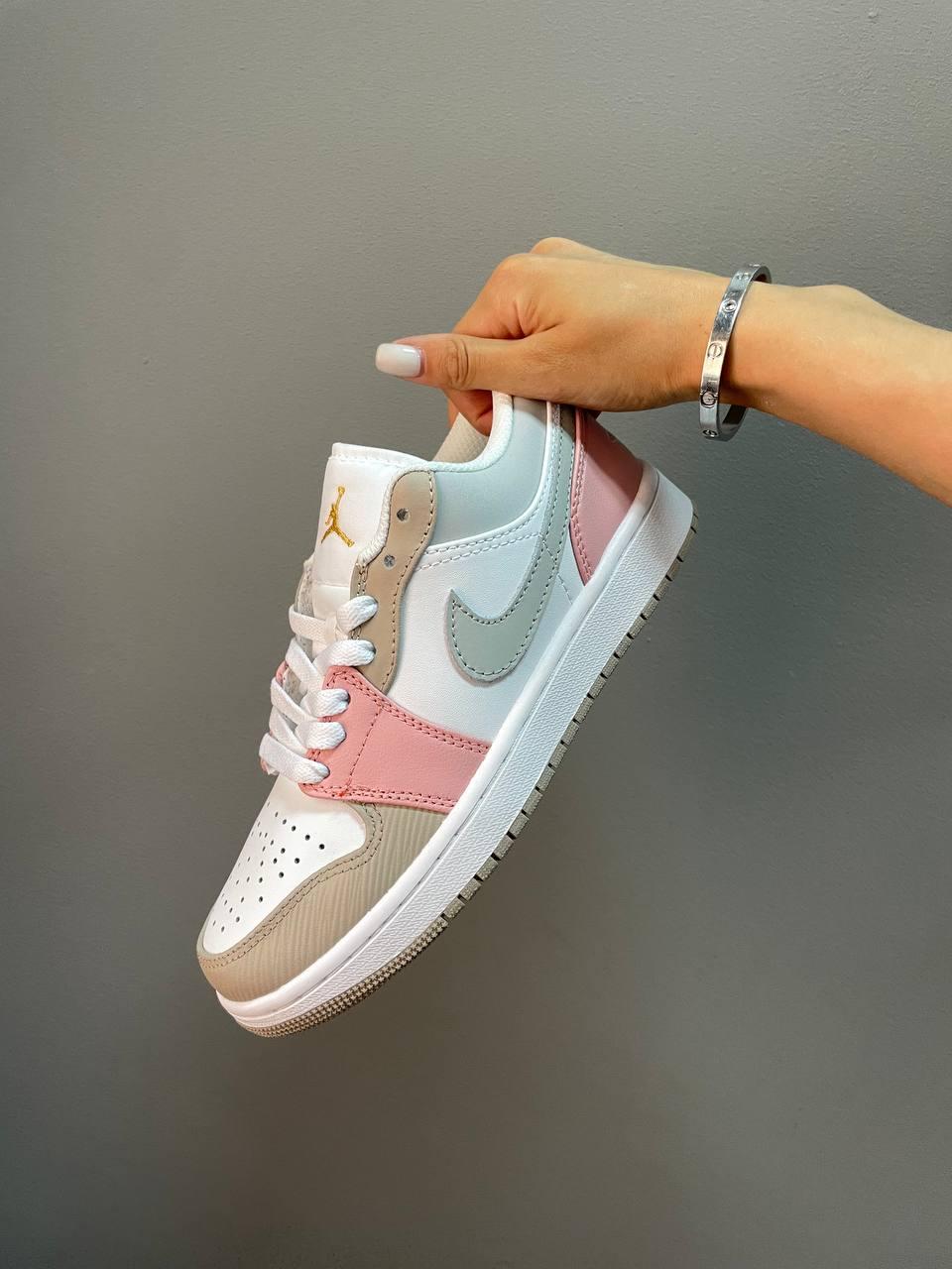 Nike Jordan Low Pink Silver White