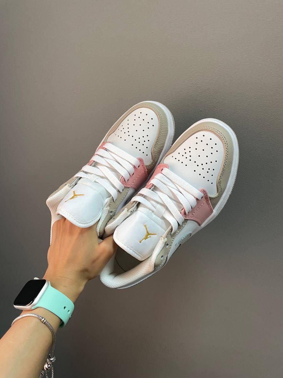 Nike Jordan Low Pink Silver White