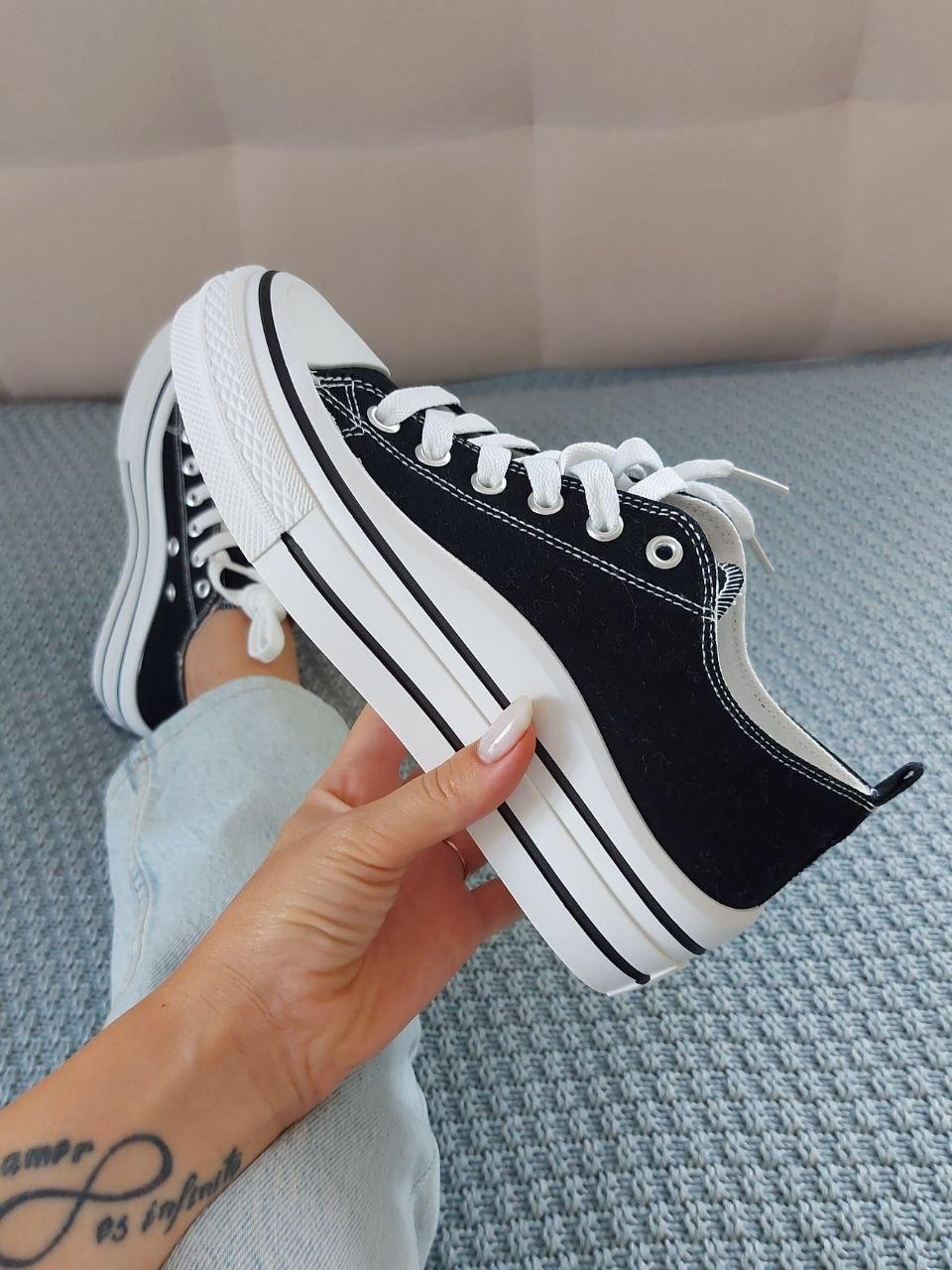 Sneakers Low White Black