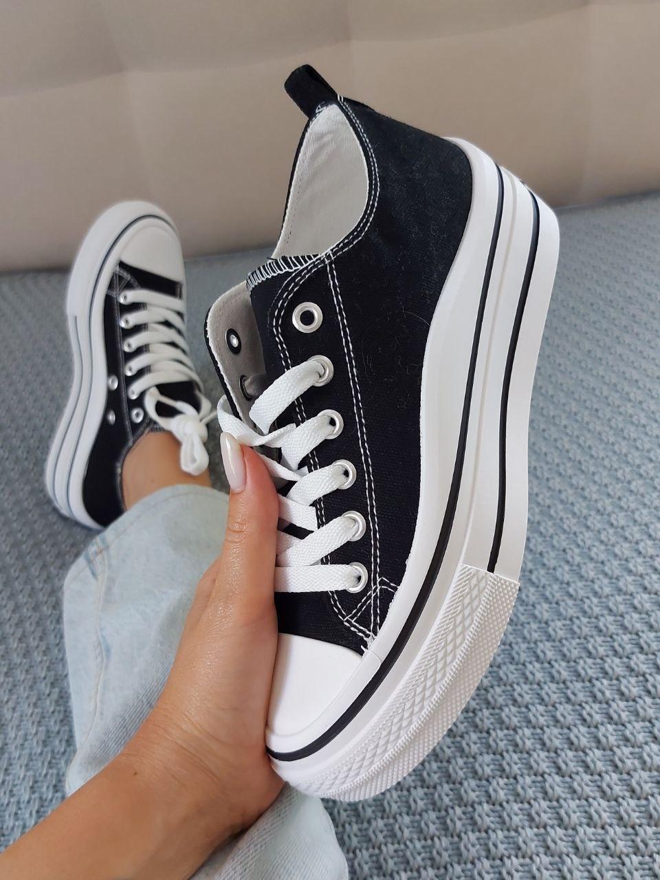 Sneakers Low White Black