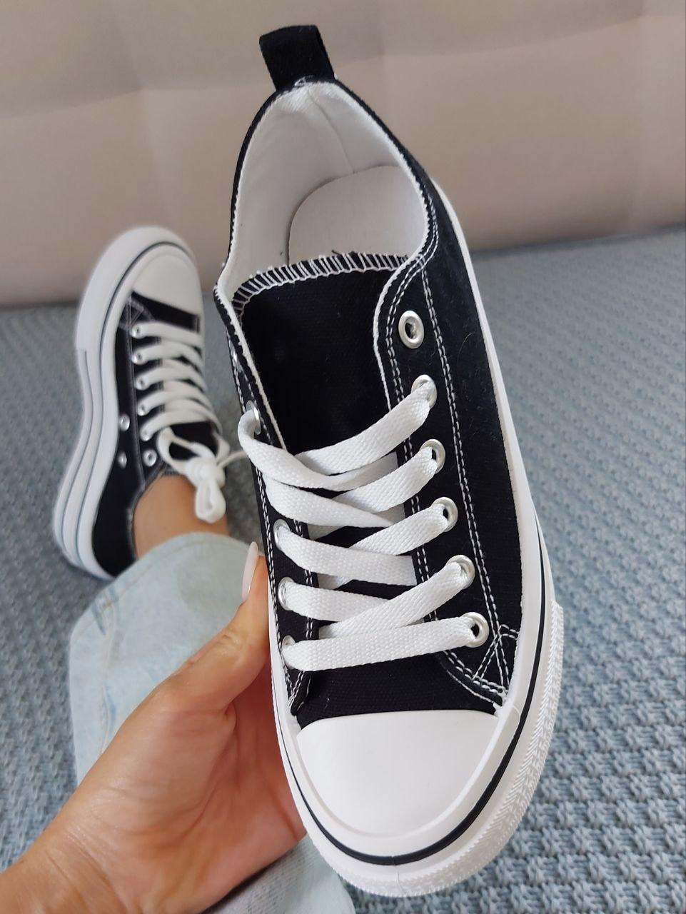 Sneakers Low White Black