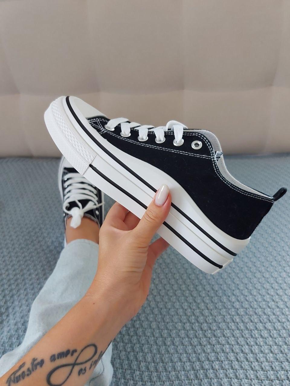 Sneakers Low White Black