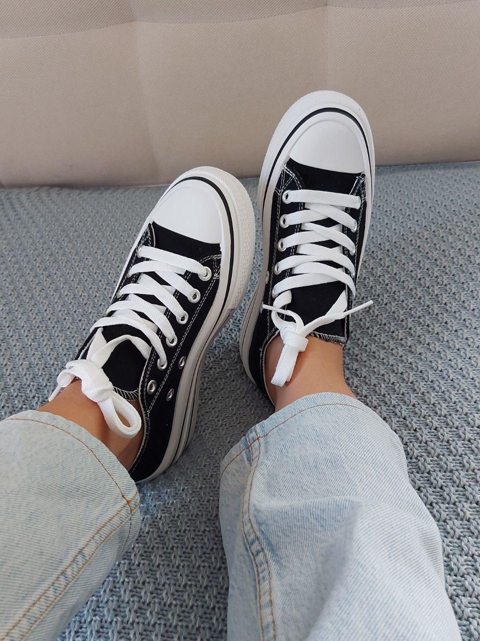 Sneakers Low White Black