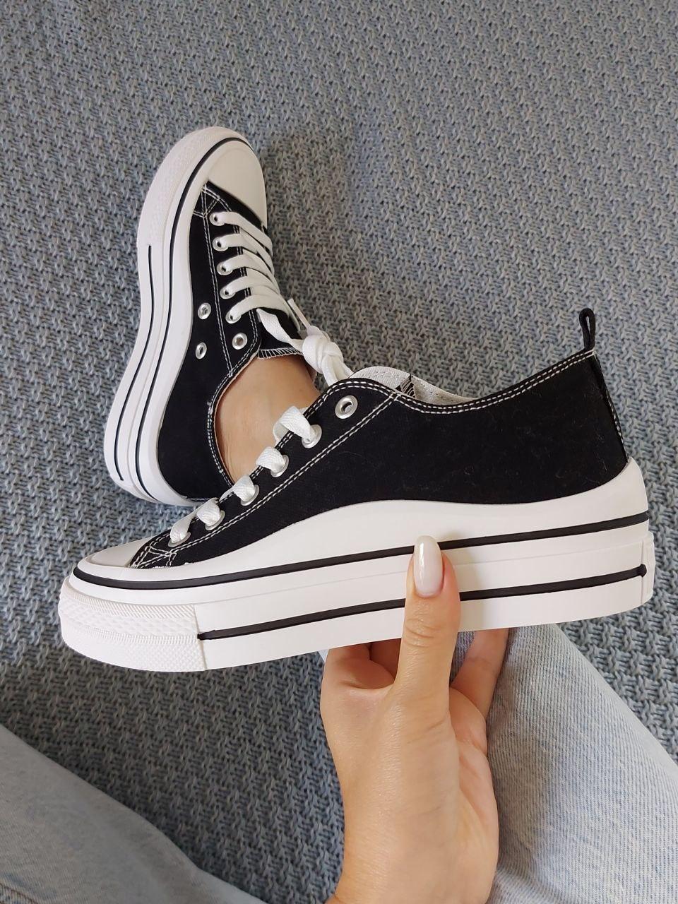 Sneakers Low White Black