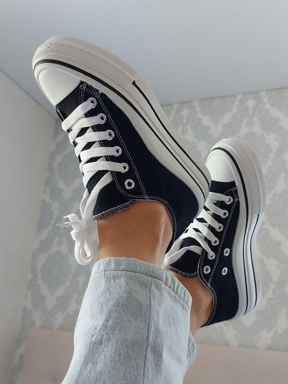 Sneakers Low White Black