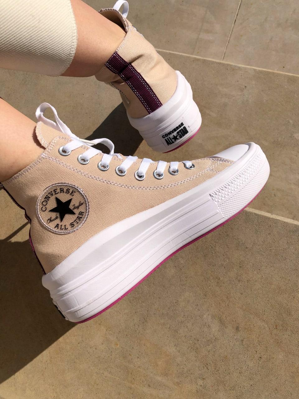 Converse Chuck Taylor Move High Beige