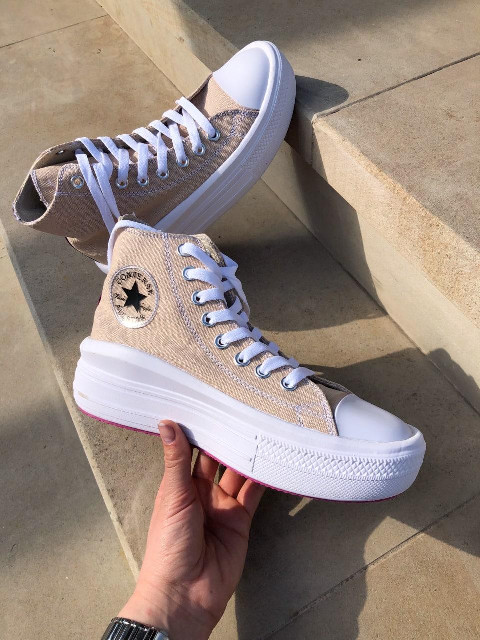 Converse Chuck Taylor Move High Beige