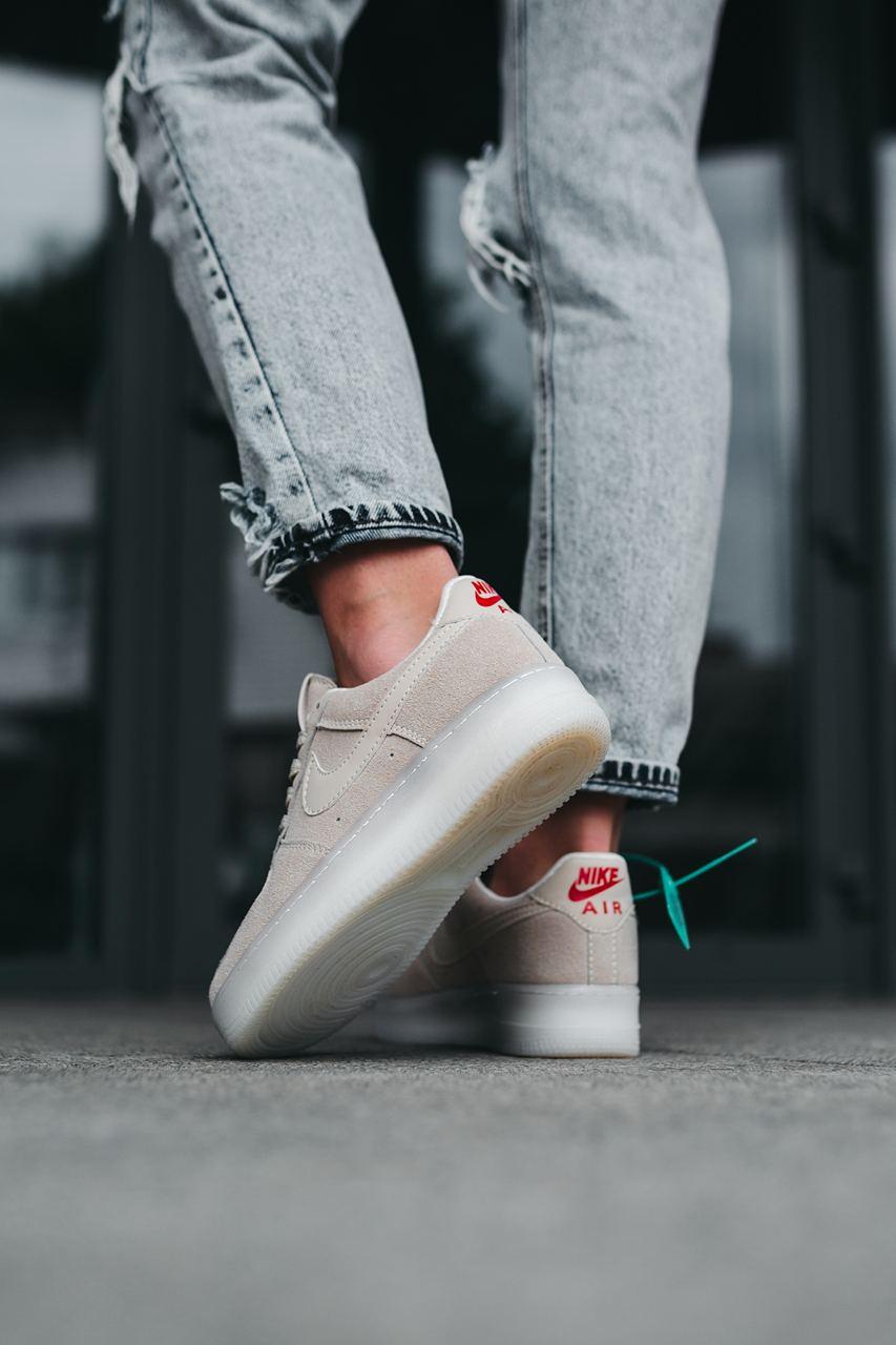 Nike Air Force 1 Beige Suede