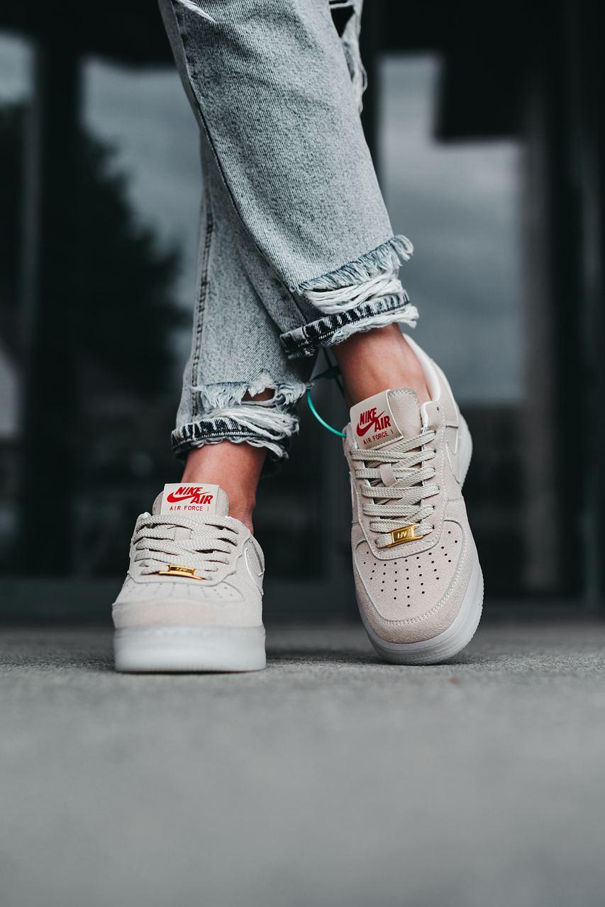 Nike Air Force 1 Beige Suede